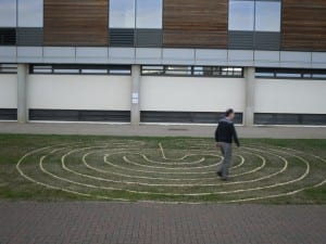 labyrinth at the HEA Conference 2010, University of Hertfordshire