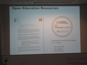 Blackboard and open education