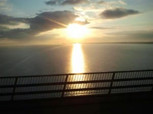 sunrise over the humber