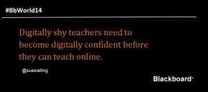 Digitally shy teachers need to be digitally confident before they can teach online