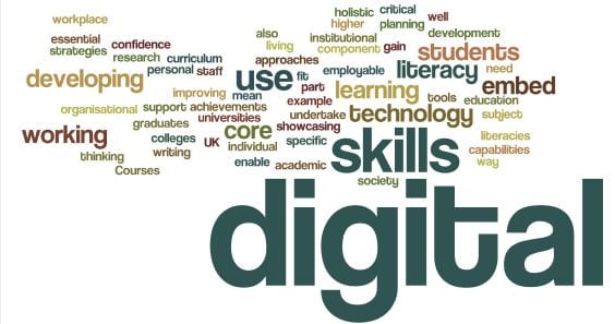 Word cloud of digital teaching and learning practice 