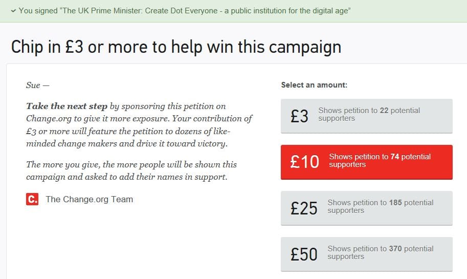 image showing dot everyone petition page 